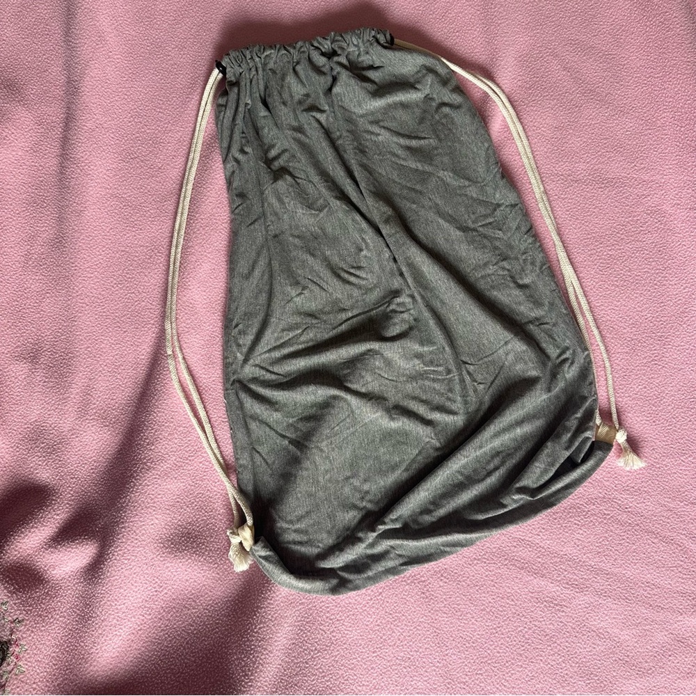 Long Gray Drawstring Bag🎒 - Picture 5 of 8